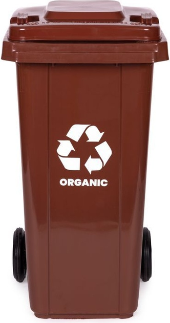 Контейнер для органічних відходів ModernHome by Multistore MO-120G-2-K 120 л Коричневий (5905817010189) - зображення 1