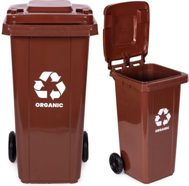 Контейнер для органічних відходів ModernHome by Multistore MO-120G-2-K 120 л Коричневий (5905817010189) - зображення 5