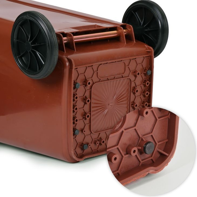 Контейнер для органічних відходів ModernHome by Multistore MO-120G-2-K 120 л Коричневий (5905817010189) - зображення 7