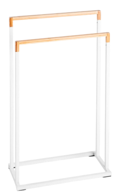 Stojak na ręczniki Homla Coper biały 2 poziomowy (5906496732638) - obraz 1