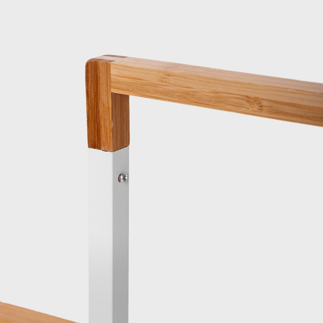 Stojak na ręczniki Homla Coper biały 2 poziomowy (5906496732638) - obraz 2