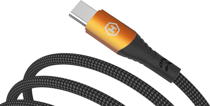 Kabel Hammer USB Type-C - USB Type-C 1m Black (5902983635055) - obraz 3