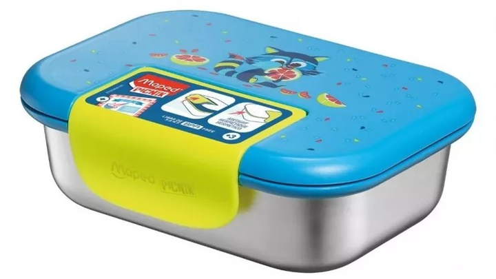 Pudełko lunchowe Maped Picnik Miniz Szop Pracz stalowe 900 ml (3154148740018) - obraz 1