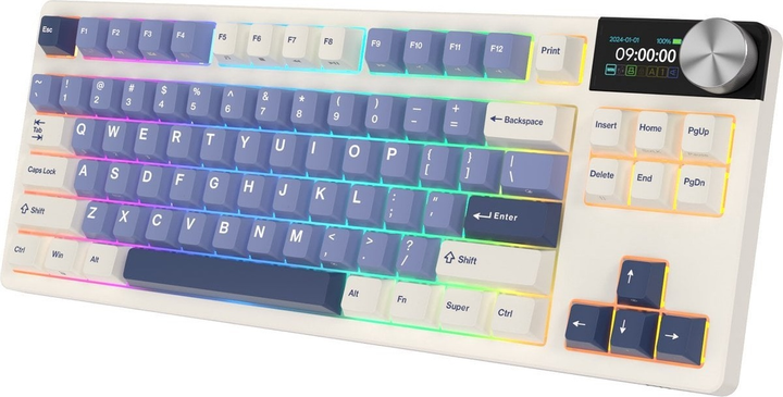 Klawiatura bezprzewodowa RK ROYAL KLUDGE S85 RGB Cloud Switch Horizon Blue (RK-S85-HRZBLU-CLDSW-US) - obraz 2