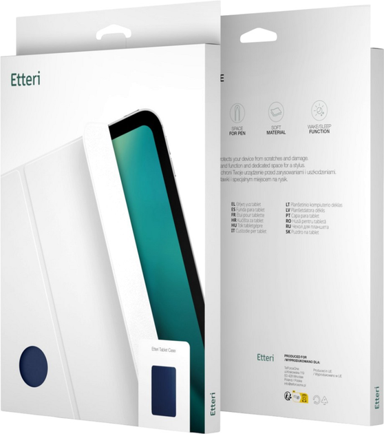 Etui z klapką Etteri do Samsung Galaxy Tab A9 8.7" Dark Blue (5907504541556) - obraz 7
