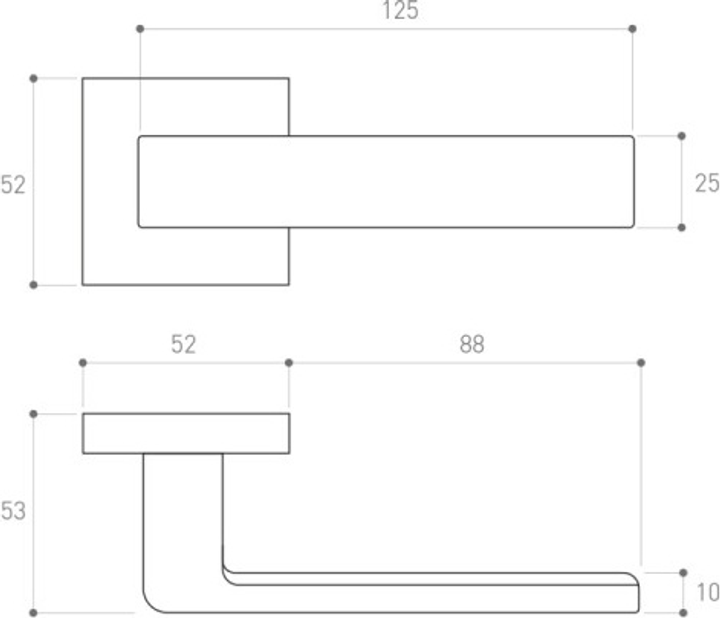 Дверна ручка Metal-Bud Rumba Чорна (5901643185978) - зображення 2