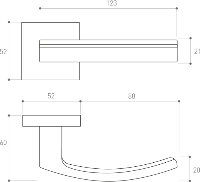 Дверна ручка Metal-Bud Barcelona Чорна (5901643189969) - зображення 2