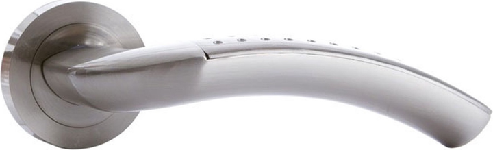 Дверна ручка Domoletti A01-179 Сатиновий нікель A01-179_ROSE_SN (4772013032779) - зображення 1