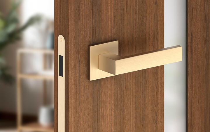 Дверна ручка Metal-Bud Cube Q Slim Сатинований латунь ZCUKSMS (5901643188603) - зображення 2