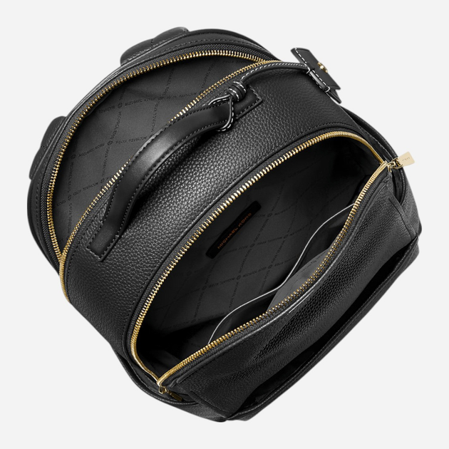 Рюкзак жіночий з натуральної шкіри 9 л вміщує формат А4 Michael Kors Sable Md Backpack 30T5S3XB2L 001 Чорний (800070349104) - зображення 4
