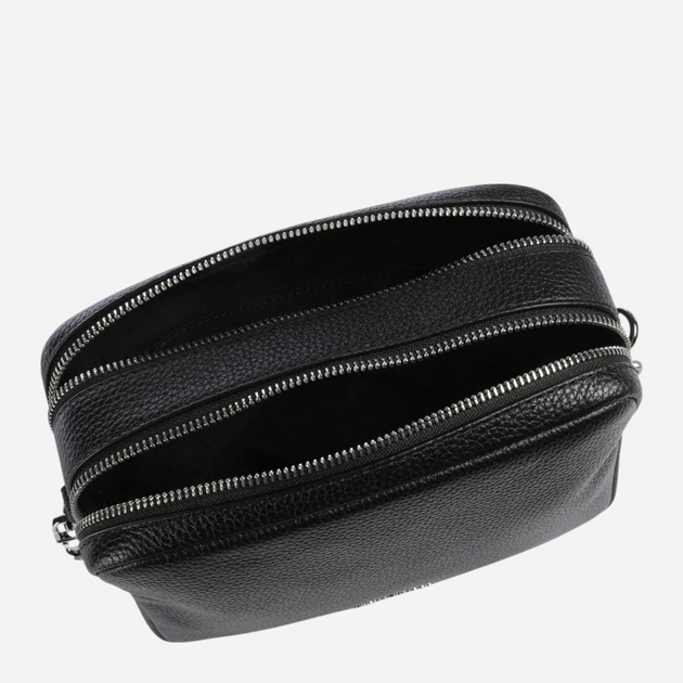 Torebka damska crossbody przez ramię skórzana mała Michael Kors Bryant Md Dblzp Chn Camera Xbody 32S5SYTC5L 001 Czarna (800070349089) - obraz 4