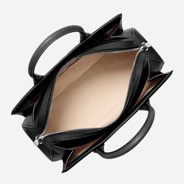 Сумка крос-боді через плече жіноча з натуральної шкіри середня Michael Kors Laila Sm Satchel 30S5S9IS1L 001 Чорна (800070349083) - зображення 4