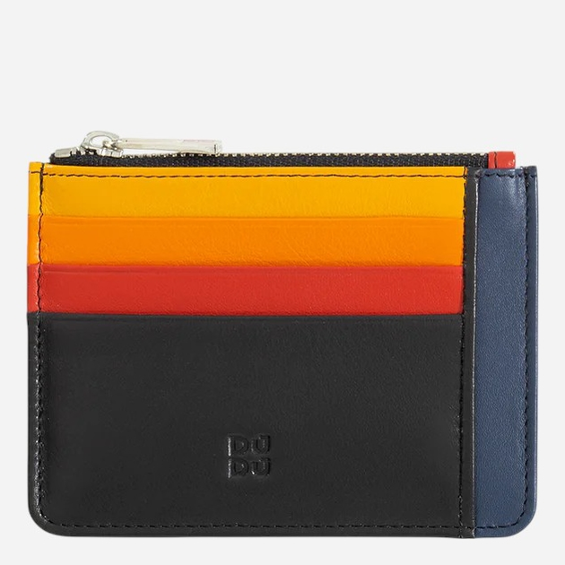 Etui na karty skórzane Dudubags 534-438-01 Czarne - obraz 1