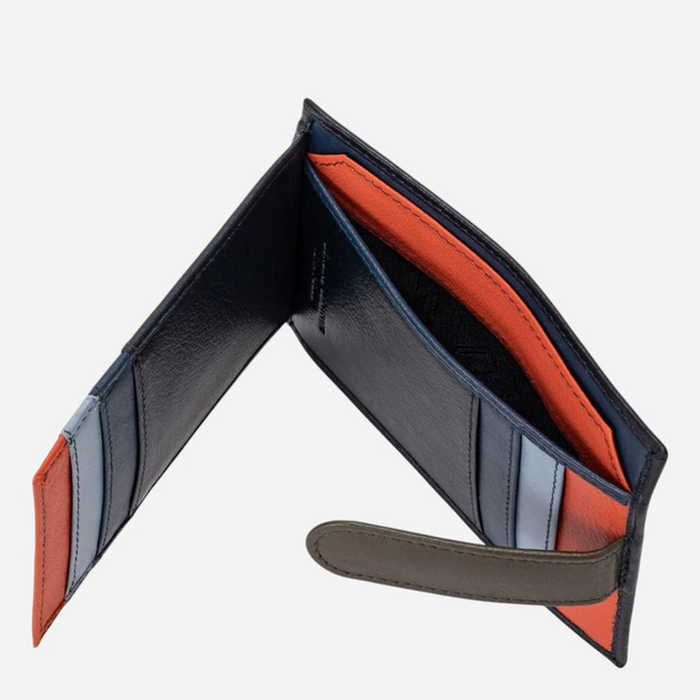 Etui na karty skórzane Dudubags 534-1182-07 Niebieskie - obraz 4