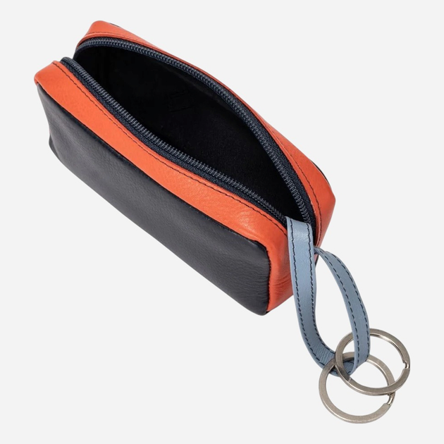 Etui na klucze skórzane Dudubags 534-574-07 Niebieskie - obraz 3