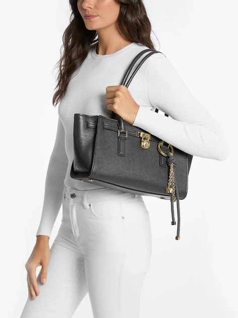 Torba damska skórzana Michael Kors 30F5GNXT0L-001 Czarna - obraz 2