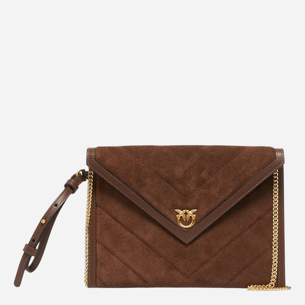 Сумка клатч жіноча з натуральної шкіри Pinko 104820A2JH-L74V Коричнева (800070347432) - зображення 1