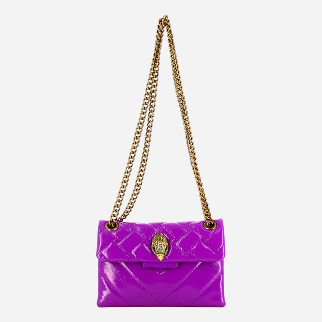 Сумка крос-боді через плече жіноча з натуральної шкіри маленька Kurt Geiger BAG-0846392319-24AW Фіолетова (800070332421) - зображення 1