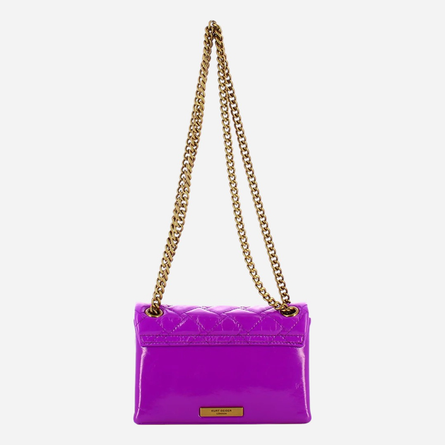 Сумка крос-боді через плече жіноча з натуральної шкіри маленька Kurt Geiger BAG-0846392319-24AW Фіолетова (800070332421) - зображення 2