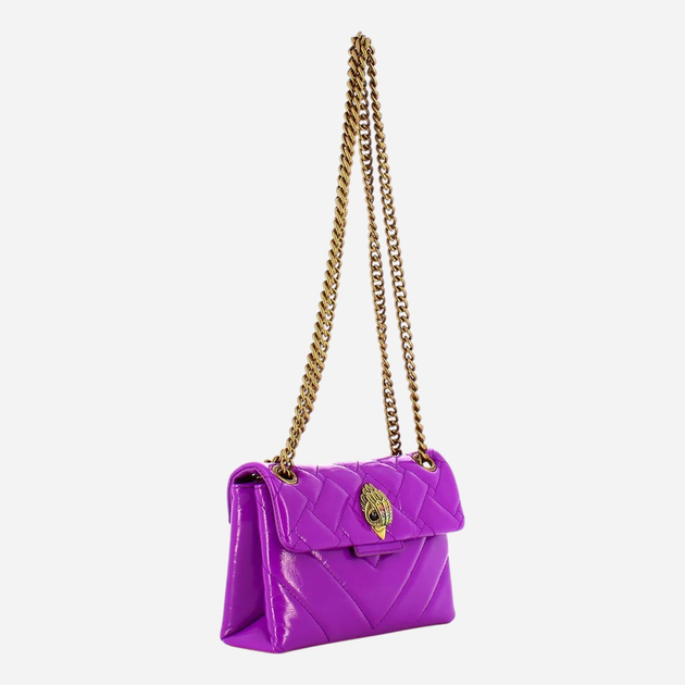 Сумка крос-боді через плече жіноча з натуральної шкіри маленька Kurt Geiger BAG-0846392319-24AW Фіолетова (800070332421) - зображення 3