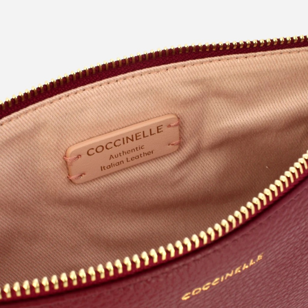 Torebka crossbody damska skórzana Coccinelle E5MMA55F401-R52 Czerwona - obraz 4