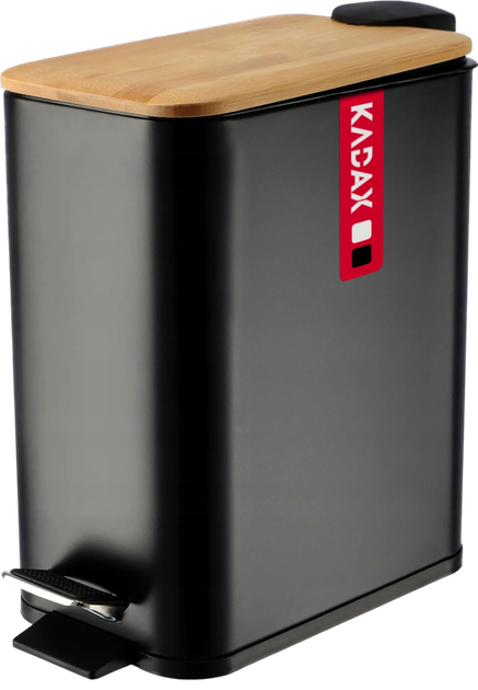 Kosz na śmieci Kadax Verto czarny 5 l (5903699426487) - obraz 1