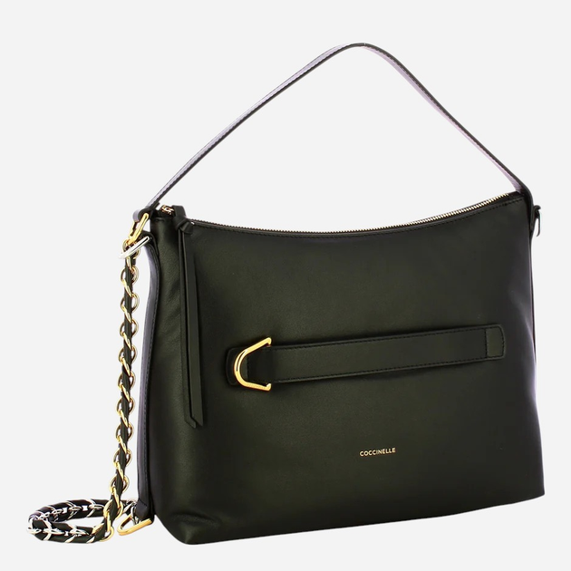 Torebka crossbody damska skórzana Coccinelle E1TBP130201-001 Czarna - obraz 3