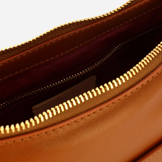 Torebka crossbody damska skórzana Coccinelle E1TBP130301-W11 Brązowa - obraz 4
