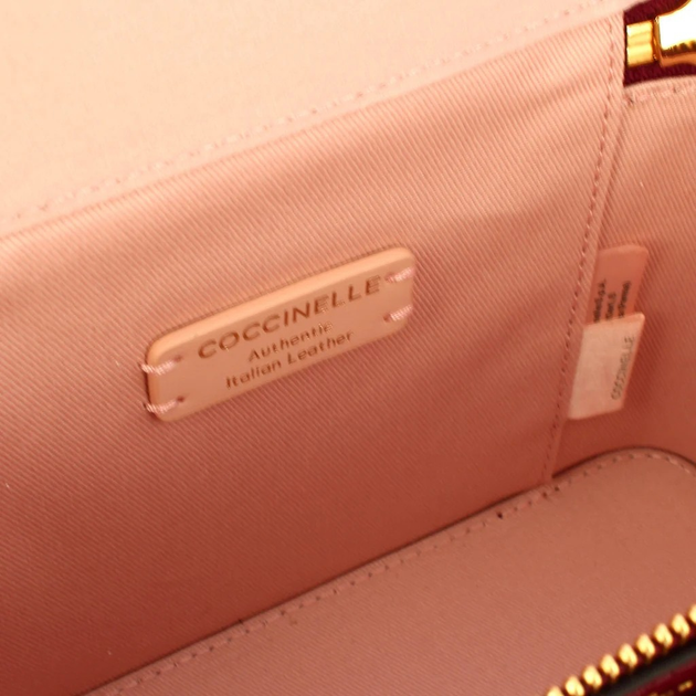 Torebka crossbody damska skórzana Coccinelle E5TFK550101-R52 Czerwona - obraz 4