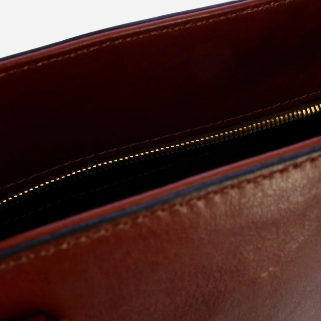 Torba shopper damska skórzana The Bridge 04101501-14 Brązowa - obraz 4