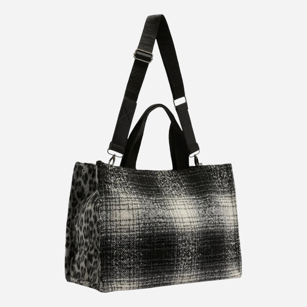 Torba shopper damska materiałowa Liu Jo 2F5027T6089-R9449 Czarna - obraz 2