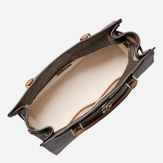 Torba shopper damska duża Michael Kors 30F5GNXS3B-252 Brązowa - obraz 3