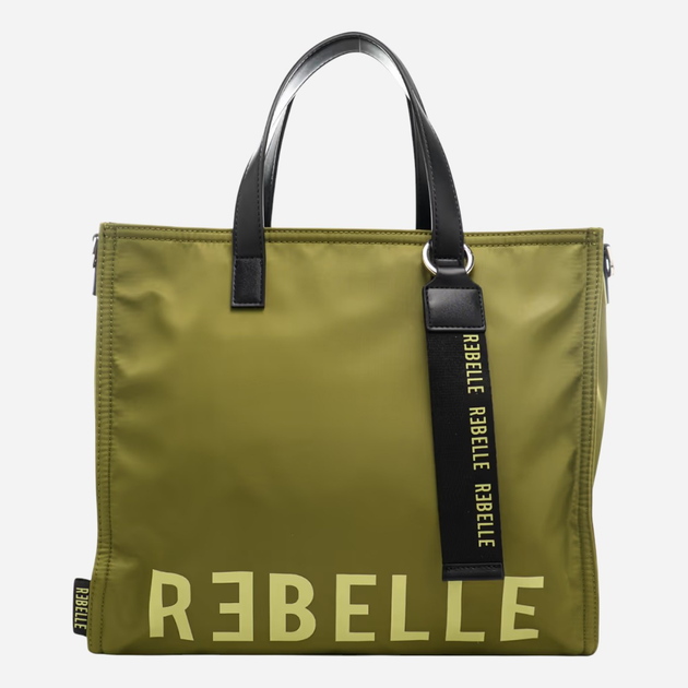 Torba shopper damska materiałowa Rebelle REB0082T0001-0137 Zielona - obraz 1