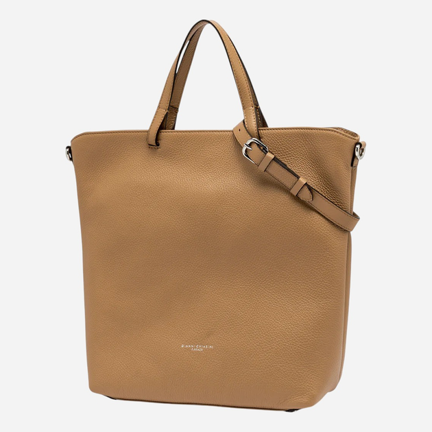 Сумка шопер жіноча з натуральної шкіри Gianni Chiarini BS-11595-GRN-0422 Бежева (800070349396) - зображення 3