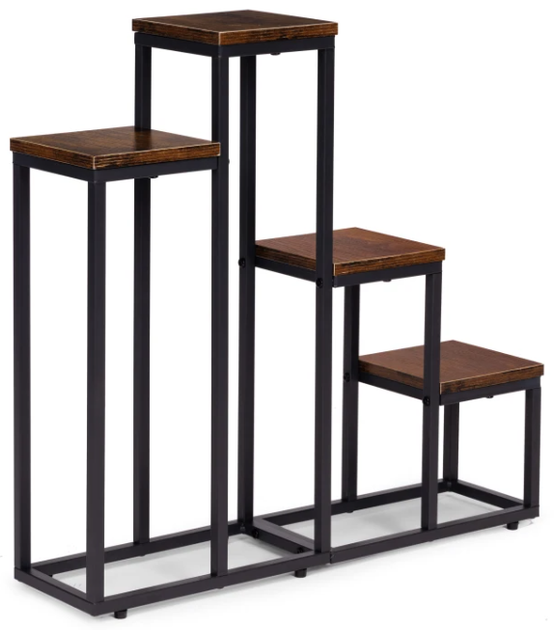 Підставка для квітів у горщиках ModernHome by Multistore ME-ATS17 4 полиці у стилі Лофт (5905817007721) - зображення 1