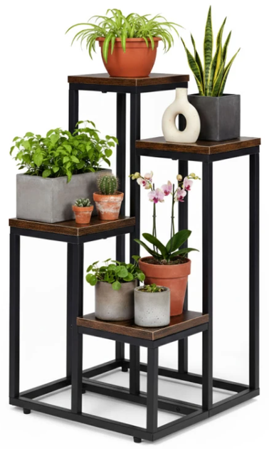 Підставка для квітів у горщиках ModernHome by Multistore ME-ATS18 4 полиці у стилі Лофт (5905817007738) - зображення 2