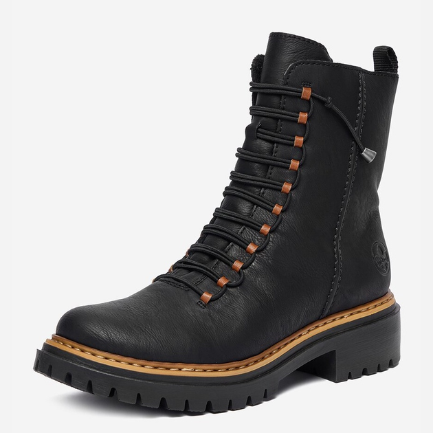 Жіночі зимові черевики високі Rieker 72653-00 36 (3.5UK) Чорні (4061811528615) - зображення 2