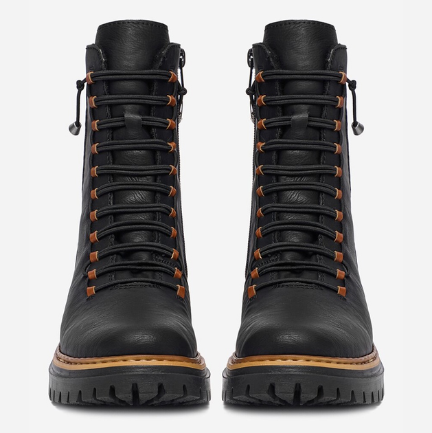 Жіночі зимові черевики високі Rieker 72653-00 37 (4UK) Чорні (4061811528622) - зображення 4