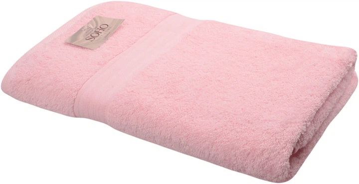 Набор 2 хлопковые полотенца Soho для ванной 70х140 + 50х90 см Abba Pink (50*90+70*140см Abba Pink) - изображение 3
