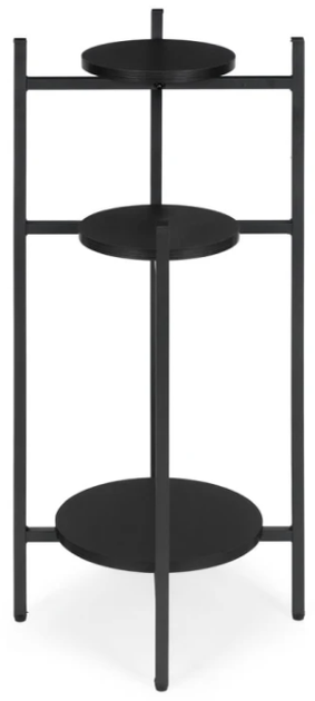 Підставка для квітів ModernHome by Multistore ME-ATS22 3 рівнева полиця Чорна (5905817007776) - зображення 4