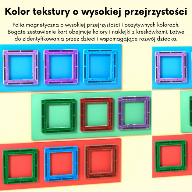 Klocki Magnetyczne Woopie 3D Zestaw Edukacyjny, Nauka Liczenia, 70 elementów (5906280654986) - obraz 4