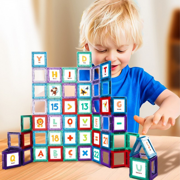 Klocki Magnetyczne Woopie 3D Zestaw Edukacyjny, Nauka Liczenia, 70 elementów (5906280654986) - obraz 6