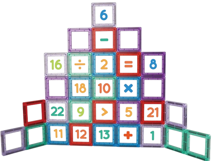 Klocki Magnetyczne Woopie 3D Zestaw Edukacyjny, Nauka Liczenia, 70 elementów (5906280654986) - obraz 1