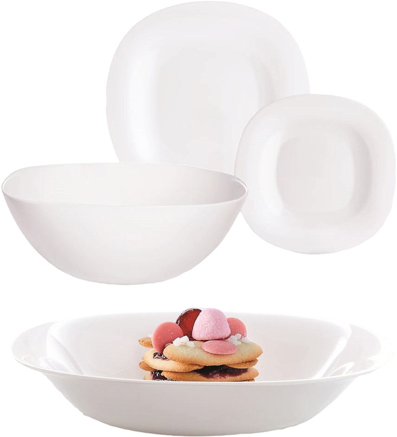 Serwis obiadowy Luminarc Carine White dla 6 osob 19-elementowy (883314997248) - obraz 1