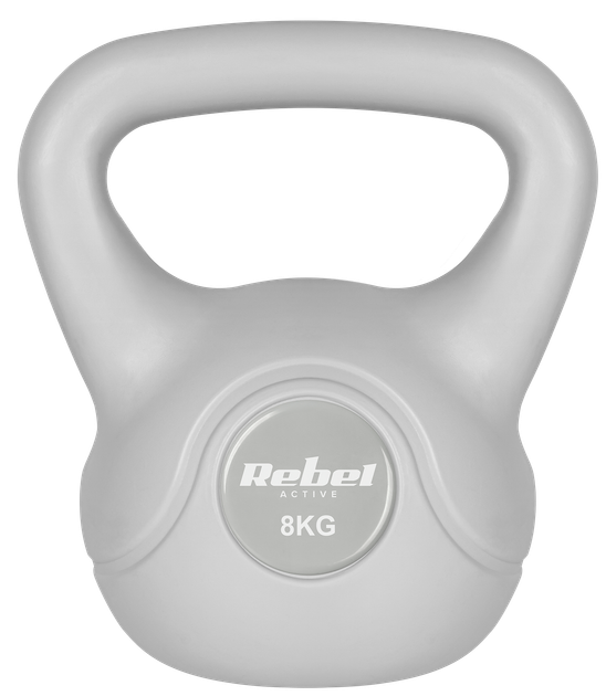 Гиря Rebel Active RBA-2322G-08 бітумна 8 кг Сіра (5901890121934) - зображення 1