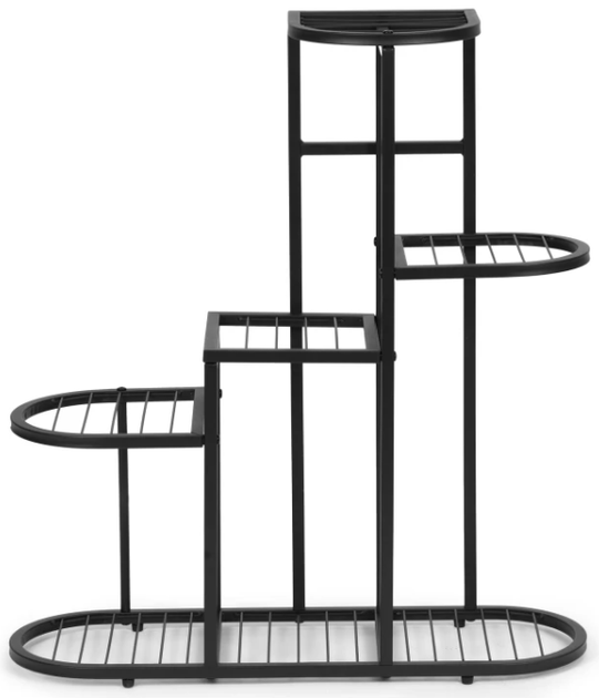 Підставка для квітів ModernHome by Multistore ME-ATS24 5 рівнева полиця Чорна (5905817007790) - зображення 3