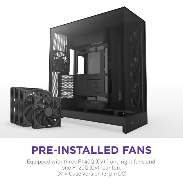 Корпус NZXT H9 Flow Black без БЖ (CM-H92FB-01) - зображення 2