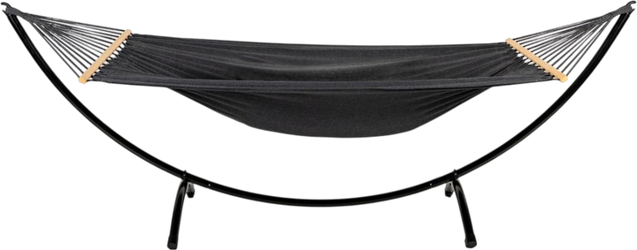 Hamak ze stelażem ModernHome by Multistore GW-940 296 x 120 x 103 cm Czarny (5905817002269) - obraz 2