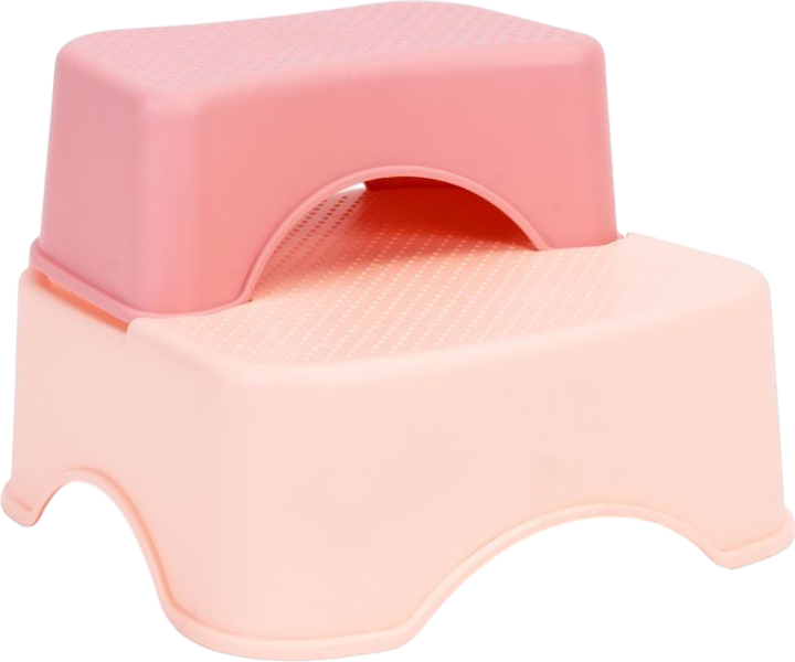 Nakładka na toaletę dla dzieci EcoToys HA-P17-18-PK ze schodkami Różowa (5905817007882) - obraz 5