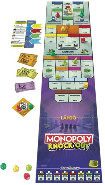 Gra planszowa Hasbro Monopoly Knockout (wersja fińska) (5010996218391) - obraz 5